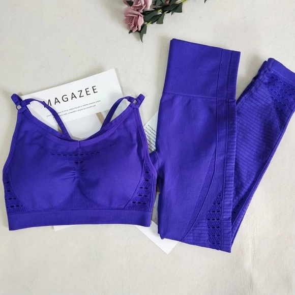 LaBailsBoutique Other - Purple Energy Seamless Activewear Set